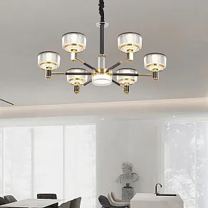 Подвесная люстра Arte Milano Neapolis-76210 276210/6 BK/GD