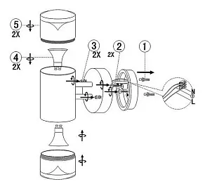 Светильник на штанге Globo Carme 32029