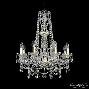 Подвесная люстра Bohemia Ivele Crystal 1411 1411/8/195/XL-65 G