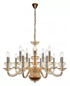 Подвесная люстра iLamp Mercury P9448-10+5 Gold
