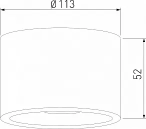 Накладной светильник Elektrostandard Light LED 35141/H черный