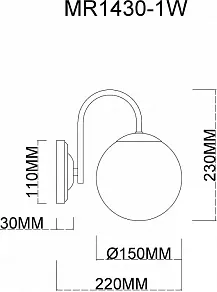 Бра MyFar Kate MR1430-1W