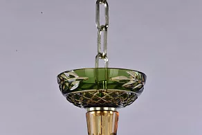 Подвесная люстра Bohemia Ivele Crystal Ivele Crystal 1 1308/12+6/360/2d G Am/Amber-Green/H-1J