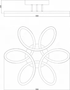 Потолочная люстра Moderli Velutte V1042-CL