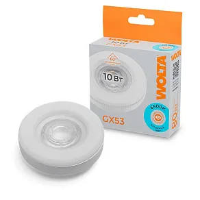 Лампа светодиодная Wolta  GX53 10Вт 6500K WSTD-GX-10W6KGX53-L