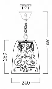 Подвесной светильник Maytoni Ferro ARM610-22-R