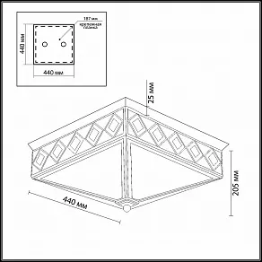 Накладной светильник Odeon Light Mome 2544/4