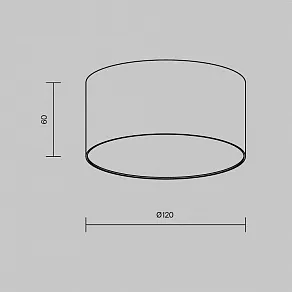 Накладной светильник Maytoni Zon C032CL-12W2.7K-RD-W