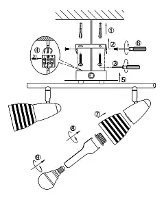 Бра Globo Caleb 54536-2