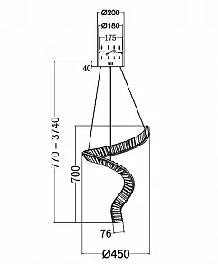 Подвесной светильник Maytoni Krone P097PL-L48BS3K