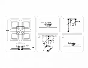 Потолочная люстра Ambrella Light FA FA8948