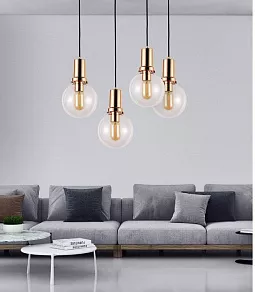 Подвесной светильник LUMINA DECO Dorito LDP 1212-150 TR+GD