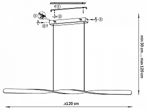 Подвесной светильник Lightstar Torino 615099