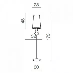 Торшер Azzardo Baroco floor AZ0309