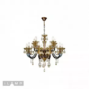 Подвесная люстра iLamp Asia 61081-8+4 BR