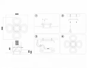 Потолочная люстра Ambrella Light FA FA8926