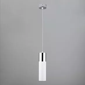 Подвесной светильник Eurosvet Double Topper 50135/1 LED хром/белый 12W