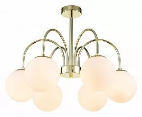 Люстра на штанге Indigo Classic 13017/6R Gold