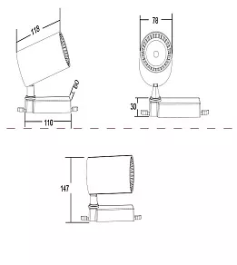 Светильник на штанге Maytoni Vuoro TR029-3-10W3K-W