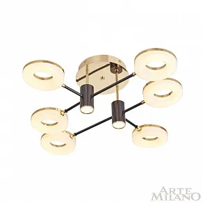 Потолочная люстра Arte Milano Ferrara-71399 271399/6 BK/GD