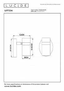 Спот Lucide Upton 57900/01/65