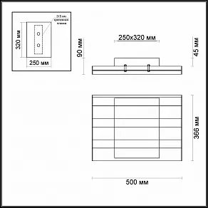 Накладной светильник Odeon Light Piano 4015/71CL