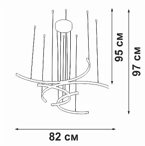 Подвесная люстра Vitaluce V3777 V3777-0/4S