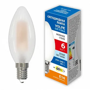 Лампа светодиодная Volpe  E14 6Вт 4000K UL-00008327