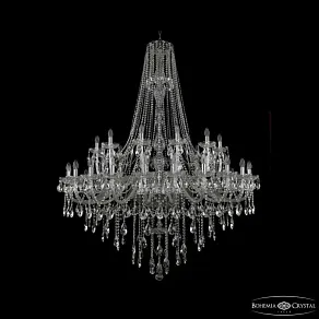 Подвесная люстра Bohemia Ivele Crystal 1415 1415/24+12+6/530/h-187 Ni