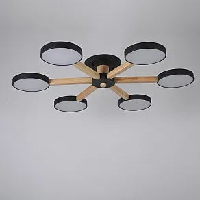 Люстра на штанге Imperiumloft TURNA Black TURNA01