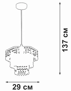 Подвесная люстра Vitaluce V5883 V5883-1/1S