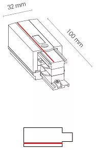 Токопровод угловой правый Nowodvorski Ctls Power 8713