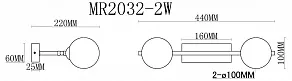 Бра MyFar Valency MR2032-2W