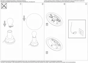 Настольная лампа декоративная Ideal Lux Mapa Fade MAPA FADE TL1 D20
