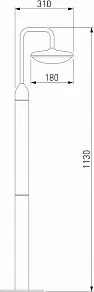 Наземный высокий светильник Elektrostandard Portal 35162/F