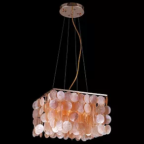 Подвесная люстра Eurosvet 60022 60022/4 золото/коралловый