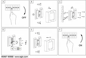 Накладной светильник Eglo Sitia 95988