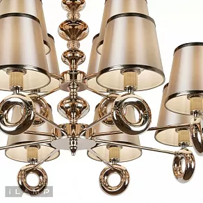 Подвесная люстра iLamp Brooklyn P2401-8+4 Nickel