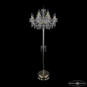 Торшер Bohemia Ivele Crystal 1403 1403T2/8+4/195-165 G